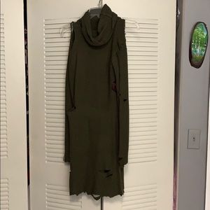 Olive Sweater Dress